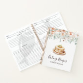 Rustikale Rose Blume Blumengrün Notizblock (Innenseite)