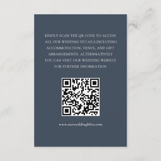 Rustikale Rose Blumenzwiebeln Detail Begleitkarte (Rückseite)