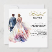 Rustikale Rose Boho Floral Brautparty Einladung (Vorderseite)