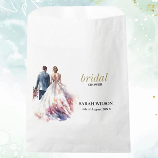 Rustikale Rose Boho Floral Wedding Geschenktütchen