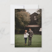 Rustikale Rose Cowboy Boots Western Hochzeit Sepia Save The Date (Rückseite)