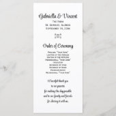 Rustikale Rose Cowboy Boots Western Hochzeitsprogr Programm (Rückseite)