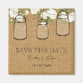 Rustikale Rose, die Elfenbeinkühe begraben, Save t Magnet (Vorne)