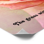 Rustikale Rose-Drehbuch Fotografie Printwerbung Poster (Ecke)