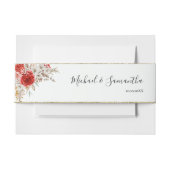 Rustikale Rose Einladungsbanderole (Vorderseite Beispiel)