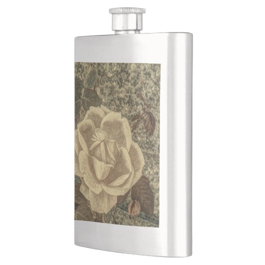 Rustikale Rose Flachmann (Links)