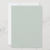 Rustikale Rose Floral Wasserfarbe Einladung (Rückseite)