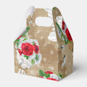 Rustikale Rose Geschenkboxen mit Herz Geschenkschachtel (Vorderseite)