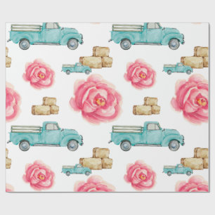 Rustikale Rose Geschenkpapier
