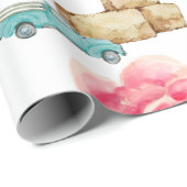 Rustikale Rose Geschenkpapier (Rolleneckpunkt)