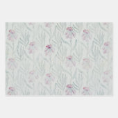 Rustikale Rose Gold Blumenmuster Botanische Natur  Geschenkpapier Set (Vorderseite 3)