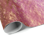 Rustikale Rose Gold Pink Aquamarin Blau Frohe Weih Geschenkpapier (Rolleneckpunkt)