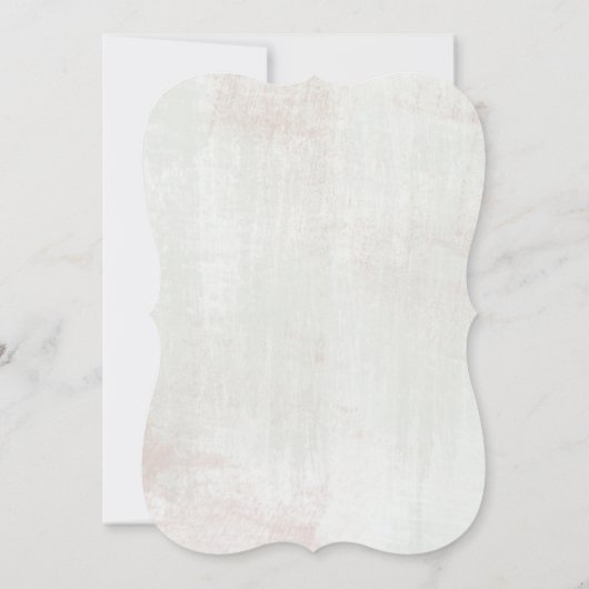 Rustikale Rose Gold strukturiert Hochzeitseinladun Einladung (Rückseite)