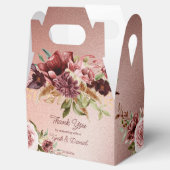 Rustikale Rose Gold Terracotta Rose Hochzeit im He Geschenkschachtel (Geöffnet)