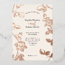 Rustikale Rose Gold Whimsical Floral Wedding