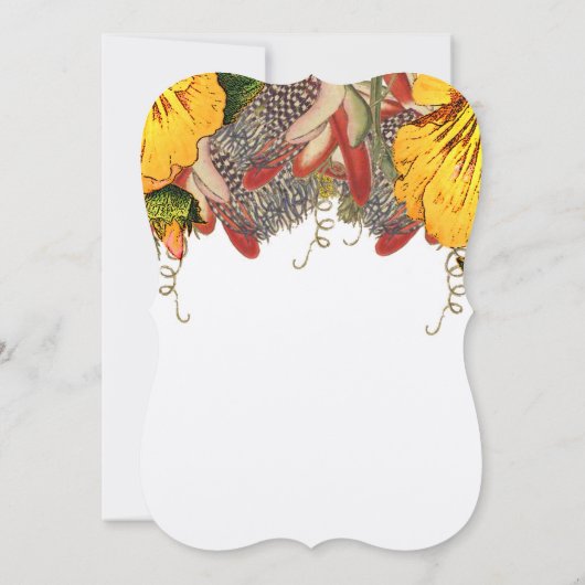 Rustikale Rose Herzenssehen Einladung (Rückseite)