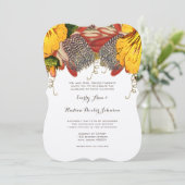 Rustikale Rose Herzenssehen Einladung (Stehend Vorderseite)