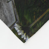 Rustikale Rose, Hochzeit, Jubiläum Fleecedecke (Ecke)