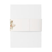 Rustikale Rose im Herbst Botanisches Skript Einladungsbanderole (Rückseitenbeispiel)