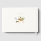 Rustikale Rose im Herbst Botanisches Skript Gästebuch (Rückseite)