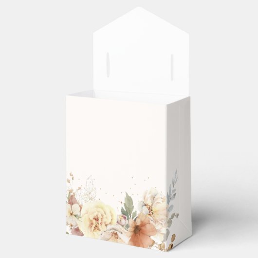 Rustikale Rose im Herbst Botanisches Skript Geschenkschachtel (Geöffnet)