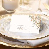 Rustikale Rose im Herbst Botanisches Skript Platzkarte