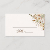 Rustikale Rose im Herbst Botanisches Skript Platzkarte (Vorderseite)