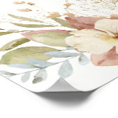 Rustikale Rose im Herbst Botanisches Skript Willko Poster (Ecke)