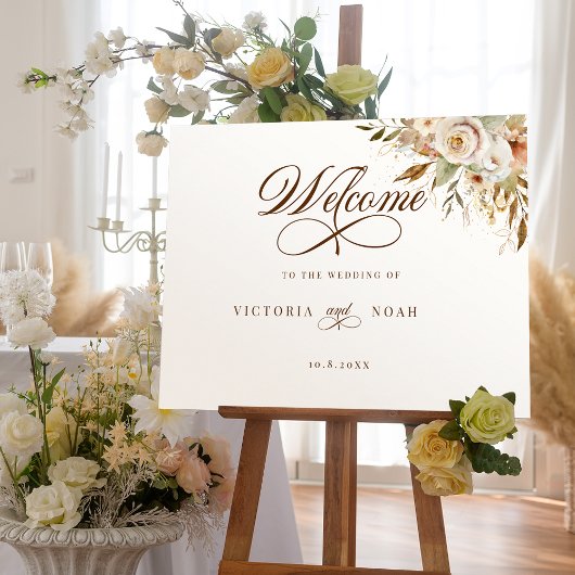 Rustikale Rose im Herbst Botanisches Skript Willko Poster