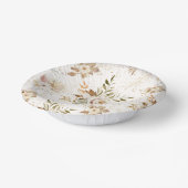 Rustikale Rose im Herbst Wasserfarben Botanisch Pappteller (Gewinkelt)