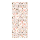 Rustikale Rose Kinderspielkarte Shabby Babydusche Werbekarte (Hinten)