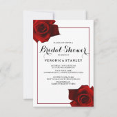 Rustikale Rose Klassisches Brautparty Einladung (Vorderseite)