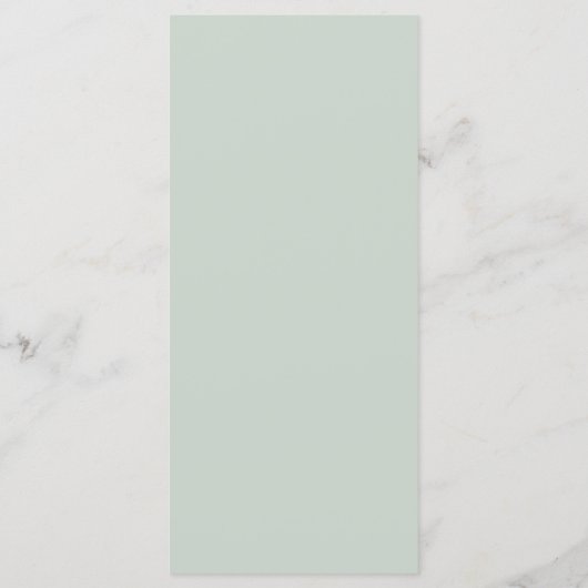 Rustikale Rose Menükarte (Rückseite)