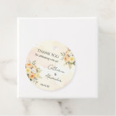 Rustikale Rose mit Blumenmuster Hochzeitsgeschenk Geschenkanhänger (Beispiel)