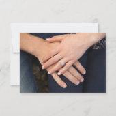 Rustikale Rose mit Hochzeiten retten das Datum Save The Date (Rückseite)