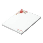 Rustikale Rose Notizblock (Rotiert)