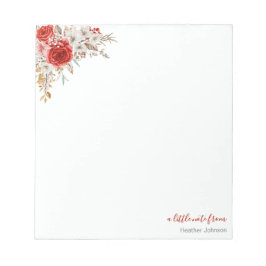 Rustikale Rose Notizblock