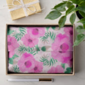 Rustikale Rose Rosa Wasserfarbe Seidenpapier (Geschenk)