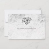 Rustikale Rose-RSVP-Karte RSVP Karte (Rückseite)