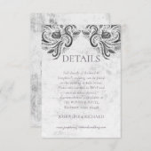 Rustikale Rose-RSVP-Karte RSVP Karte (Vorne/Hinten)