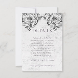 Rustikale Rose-RSVP-Karte RSVP Karte