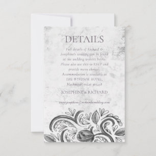 Rustikale Rose-RSVP-Karte RSVP Karte
