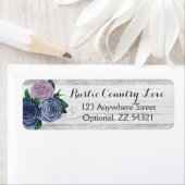Rustikale Rose Rücksendeadresse Holz und Shabby Ch (Insitu)
