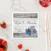 Rustikale Rose Serviette (Beispiel)