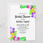 Rustikale Rose Sommerblumengeschmack Brautparty Einladung (Vorderseite)