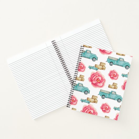 Rustikale Rose SpiralNotebook Notizblock (Innenseite)