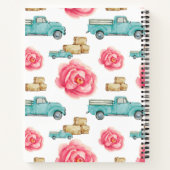 Rustikale Rose SpiralNotebook Notizblock (Rückseite)