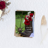 Rustikale Rose und Cowboy Boots Hochzeit Danke