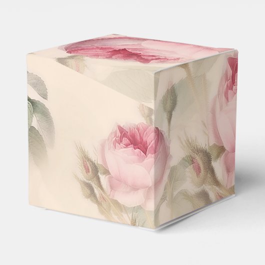 Rustikale Rosen Geschenkschachtel (Rückseite)