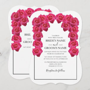 Rustikale Rosen Hochzeitseinladungen Einladung